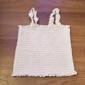 White Art class tank top